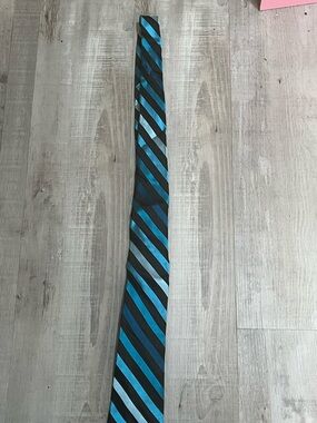 George Blue and Black Stripe Tie